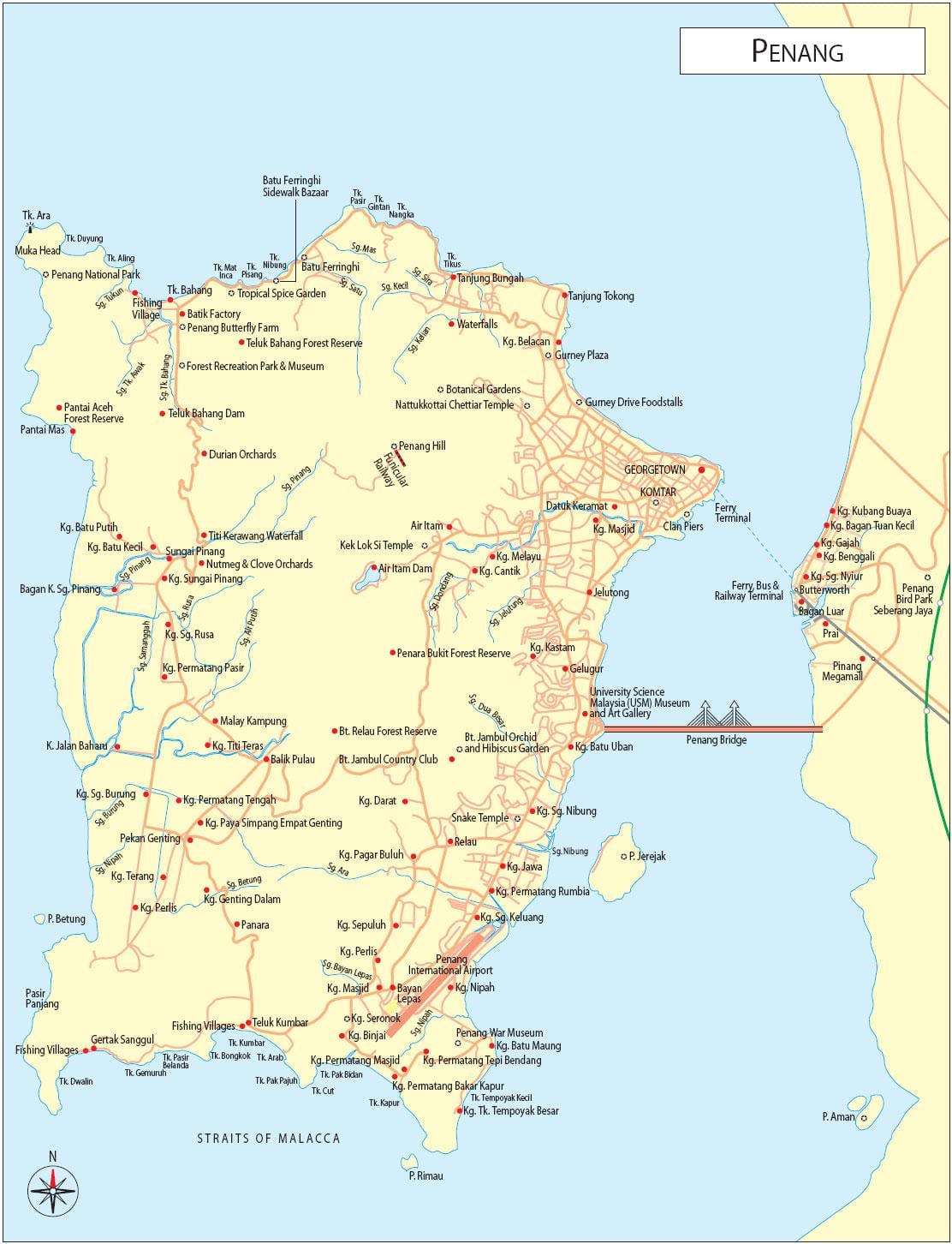 地図pulauピマレーシア