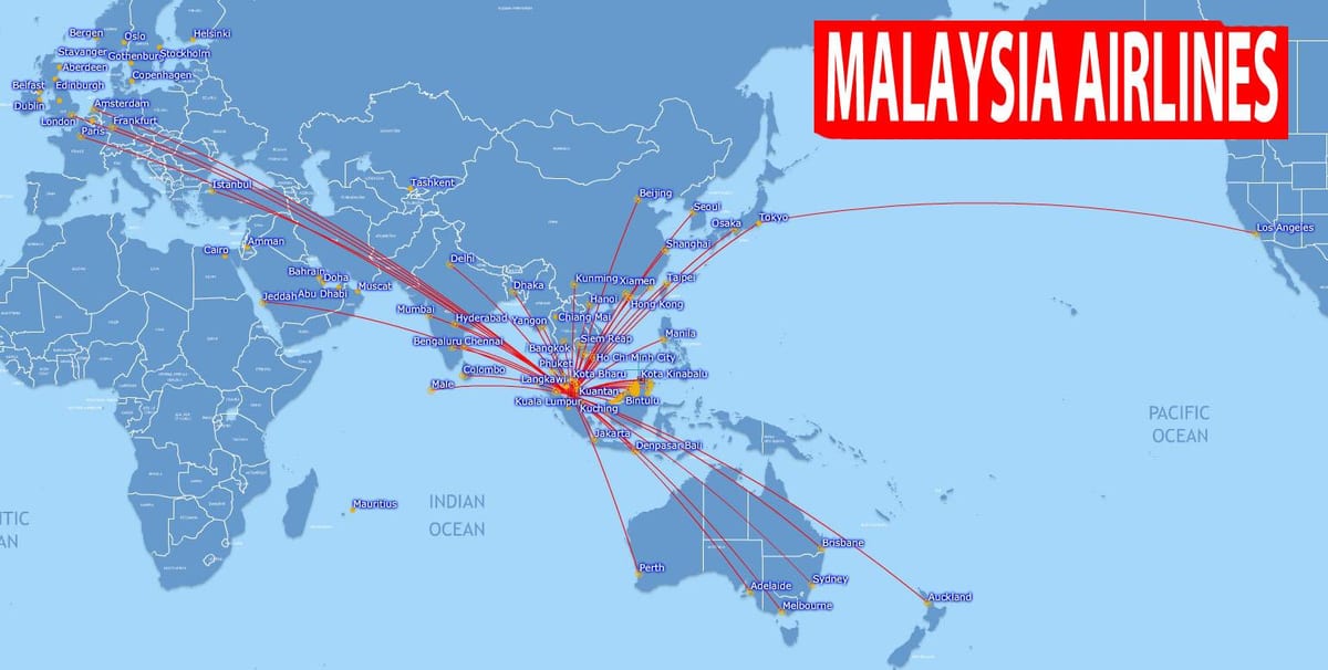 図マレーシアのルート