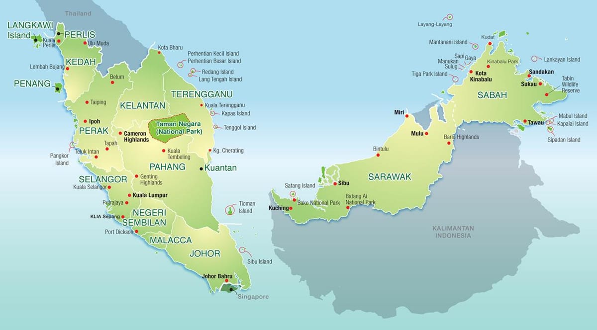図マレーシア山脈