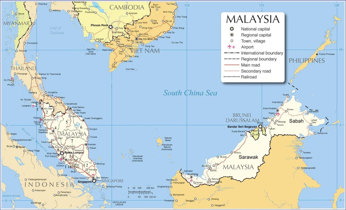 空港マレーシアでの地図