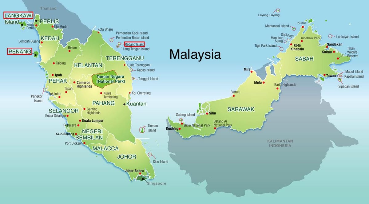 図マレーシアビーチリゾート