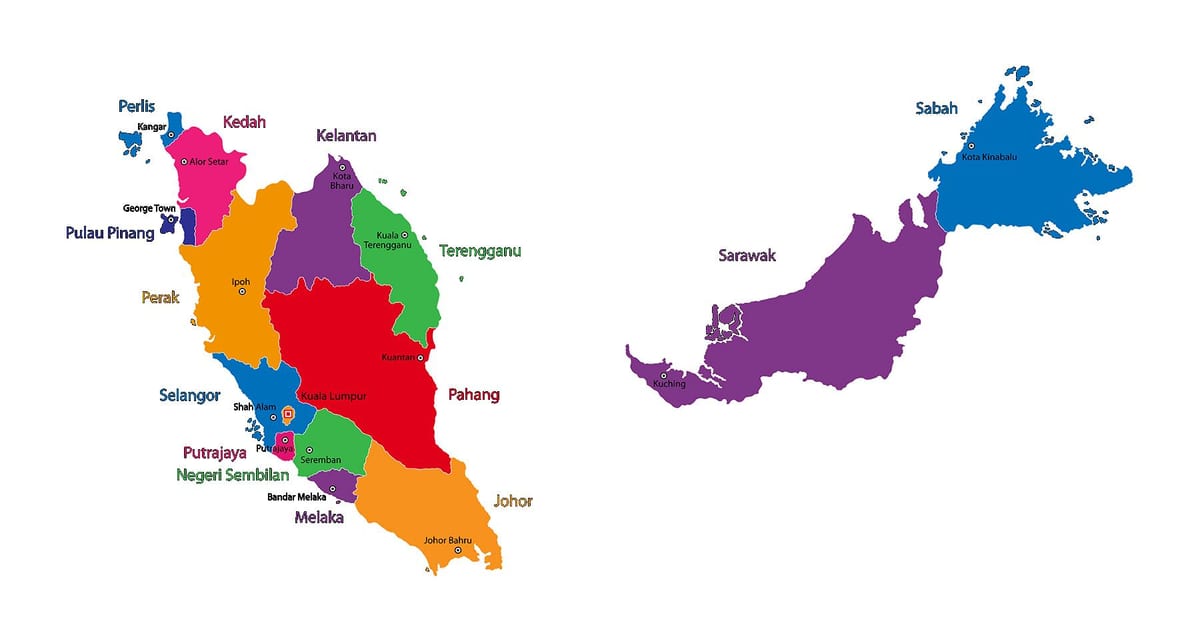 図マレーシア地図画像