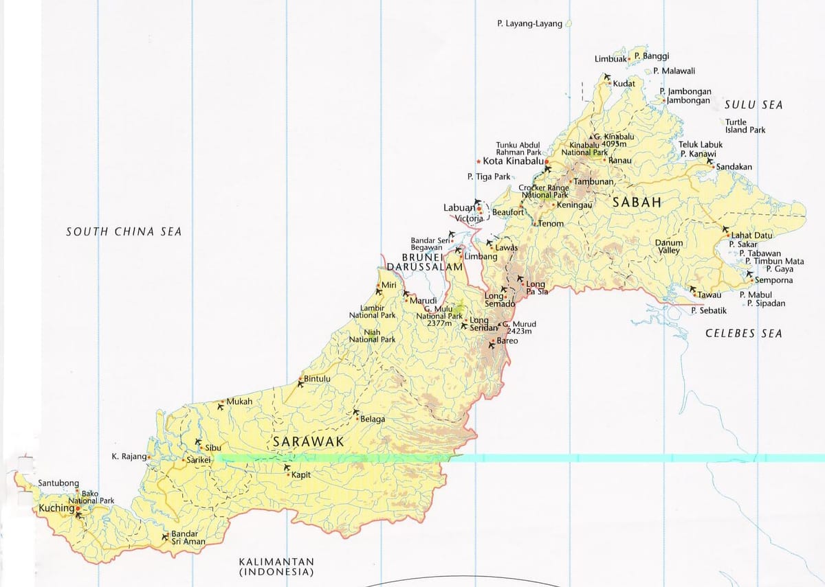 図マレーシアのラブアンバ