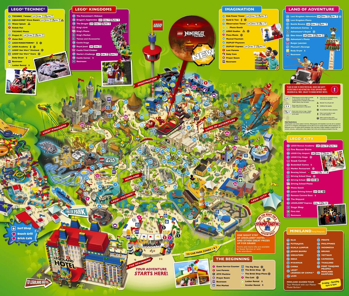 地図のレゴランドマレーシア