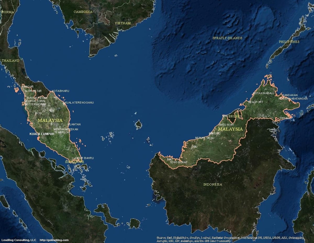 地図の地図マレーシア