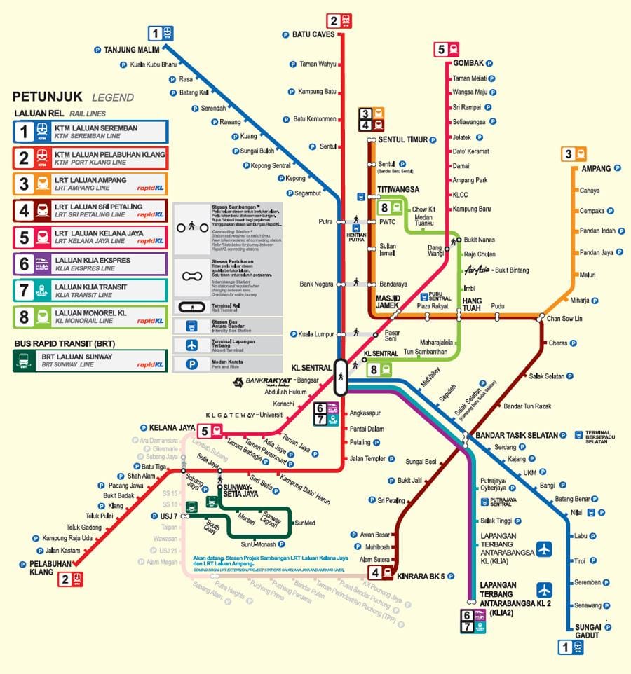 マレーシアmrt地図2016年