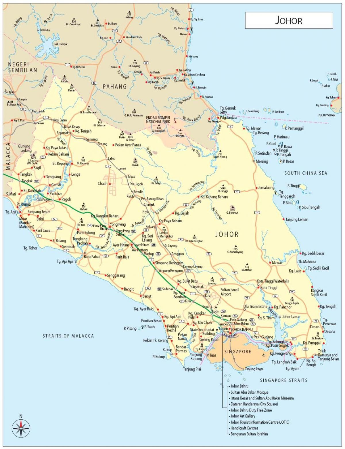 jb地図マレーシア