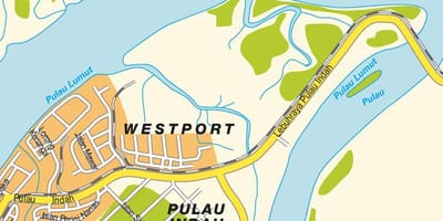 Kluangマレーシア地図