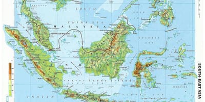 図マレーシア地形