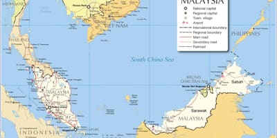 空港マレーシアでの地図