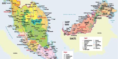観光マップのマレーシア