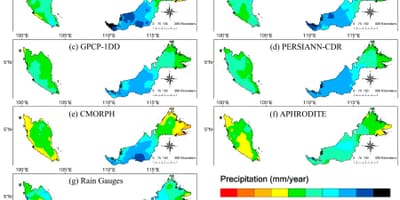 マレーシアの熱帯雨林地図