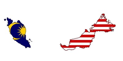 図マレーシアにフラグ