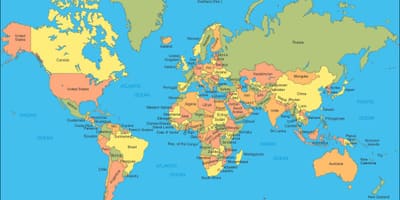 マレーシアの場所には世界地図