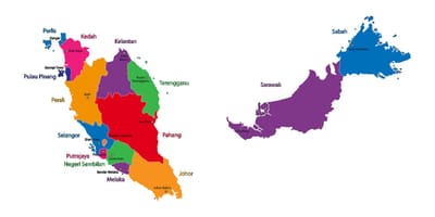 図マレーシア地図画像