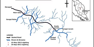 地図マレーシア川