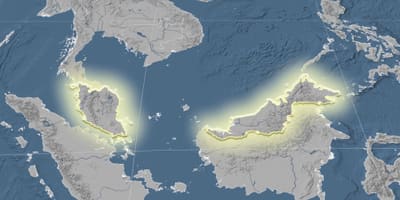 図マレーシア標高 