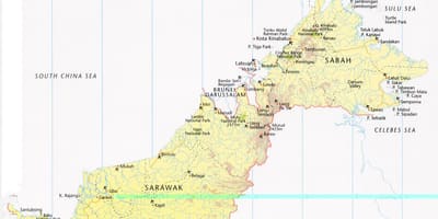 図マレーシアのラブアンバ