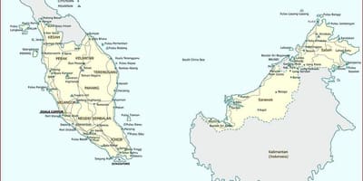 詳細地図マレーシア