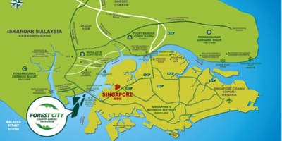 地図の森林市マレーシア