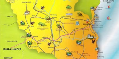 地図pahang国家マレーシア
